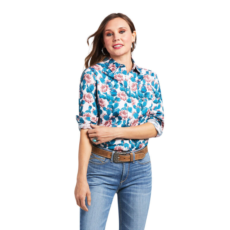 Blusas Ariat Kirby Stretch Azules Mujer - Chile 761-KTODSN